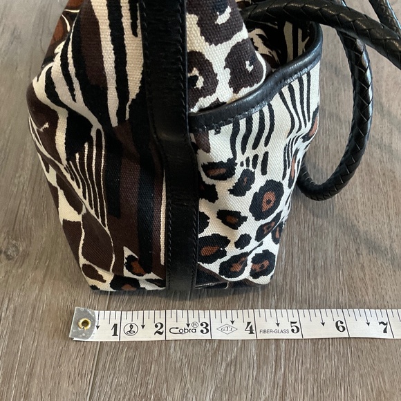 BRIGHTON  Animal Print Brown Black Braided Straps - Picture 11 of 15